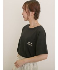 Samansa Mos2/【オーガニックコットン】ロゴ刺繍Tシャツ/508323973