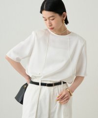 PAL OUTLET/【Loungedress】パワショルサテンブラウス/508324007
