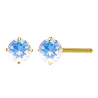 Sears/シアーズ Sears ピアス レディース K10 天然石 シトリン スタッドピアス 一粒 4本爪 10金 ゴールド/508324090