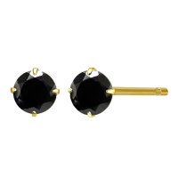Sears/シアーズ Sears ピアス レディース K10 天然石 シトリン スタッドピアス 一粒 4本爪 10金 ゴールド/508324090