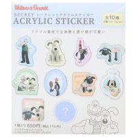 cinemacollection/シネマコレクション cinemacollection ウォレスとグルミット ダイカットシール シークレットアクリルステッカー 全10種の内どれか1個 ティーズフ/508324302