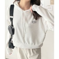 Dewlily/デューリリー Dewlily フード付きプルオーバー 韓国 ファッション レディース 春夏 着回し フーディー 長袖 ワッフル生地 軽量 季節感 体型カバー 通/508324338