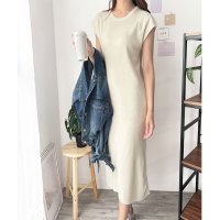 Dewlily/デューリリー Dewlily ニットストレートワンピース ワンピース ニット ロング丈 一枚コーデ 韓国 ファッション レディース 春夏 着回し 体型カバー 無/508324343