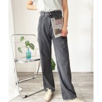 Amulet/アミュレット Amulet ワイドストレートデニム風パンツ ワイド パンツ 体型カバー 韓国 ファッション レディース 春夏 着回し 軽やか 通勤 旅行 カジュ/508324354