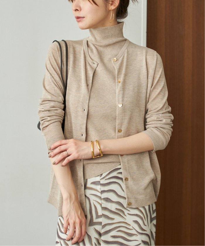 Cashmere Mix Fur カーディガン（カーディガン）｜Plage