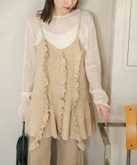 PAL OUTLET/【Kastane】ニットフリルキャミワンピース/508324671