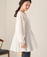 PAL OUTLET/【Kastane】フロントZIPペプラムブラウス/508324672