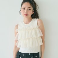 coca/コカ coca ノースリーブフリルニット/508324761