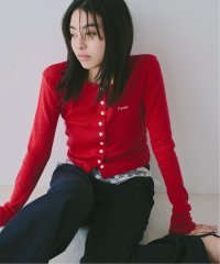 U by Spick&Span/PISCESS /パイシスEYELET Punching Cardigan/508324917