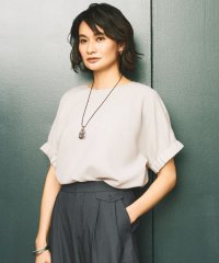 JIYU-KU /【カタログ掲載・洗える】ラスティックメッシュドルマンスリーブ Tブラウス/508324921