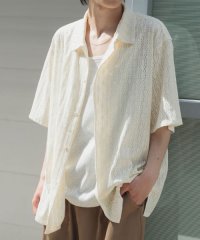 ITEMS URBAN RESEARCH/ジオメレースオープンカラー半袖シャツ/508324999