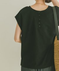 ITEMS URBAN RESEARCH/バックボタンフレンチTシャツ/508325003