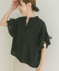 ITEMS URBAN RESEARCH/チュールドッキングフリルブラウス/508325006