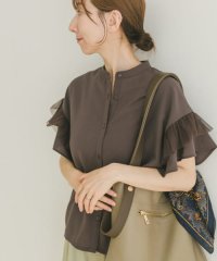 ITEMS URBAN RESEARCH/チュールドッキングフリルブラウス/508325006