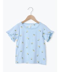Samansa Mos2 Lagom/◎レモン刺繍袖フリルTシャツ/508325111