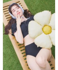 Resort Island/ふくれジャガード×レースアップ水着 スイムウェア 3点セット/508325160