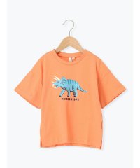 Samansa Mos2 Lagom/【吸水速乾】恐竜プリントTシャツ/508325225