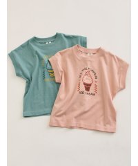 Samansa Mos2 Lagom/【吸水速乾】アイスクリームプリントTシャツ/508325226