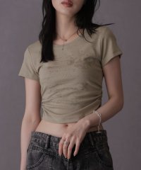 Girly Doll/ガーリードール Girly Doll サイドギャザーTシャツ/508325266