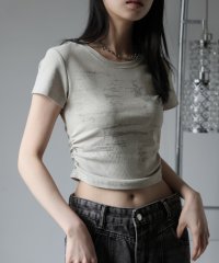 Girly Doll/ガーリードール Girly Doll サイドギャザーTシャツ/508325266