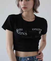 Girly Doll/ガーリードール Girly Doll サイドシャーリングクロップドTシャツ/508325273