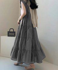 Girly Doll/ガーリードール Girly Doll ノースリーブティアードギャザーワンピース/508325279