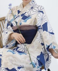 HAPPY EXP/ハッピーキュウビン HAPPY急便 セパレート 浴衣 レディース 浴衣セット 簡単！1人で着れる綿セパレート浴衣2点セット（二部式浴衣+帯）/508325362