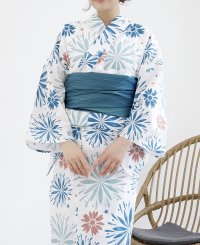 HAPPY EXP/ハッピーキュウビン HAPPY急便 セパレート 浴衣 レディース 浴衣セット 簡単！1人で着れる綿セパレート浴衣2点セット（二部式浴衣+帯）/508325362