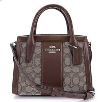 COACH/コーチ COACH ショルダーバッグ シグネチャー ジャガード アンドレア キャリーオール CT766 SVS8S SILVER/OAK/MAPLE/508325410