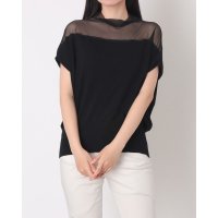 STYLEBLOCK/スタイルブロック STYLEBLOCK ニットシアー切替フレンチスリーブプルオーバー/508325535