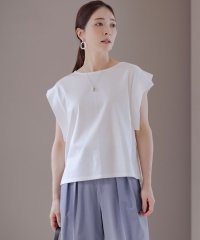 KUMIKYOKU（LARGE SIZE）/【接触冷感】ハシゴレースフレンチスリーブ カットソー/508325773