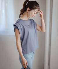 KUMIKYOKU（LARGE SIZE）/【接触冷感】ハシゴレースフレンチスリーブ カットソー/508325773