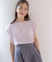 KUMIKYOKU（LARGE SIZE）/【接触冷感】ハシゴレースフレンチスリーブ カットソー/508325773