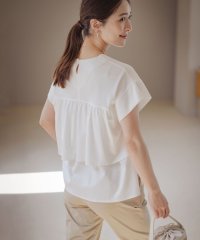 KUMIKYOKU（LARGE SIZE）/【接触冷感】バックフリル カットソー/508325774