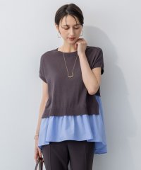 NIJYUSANKU（LARGE SIZE）/【洗える】レイヤードデザイン ニット/508325782