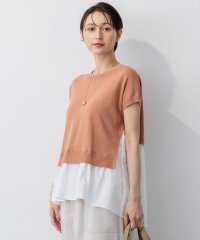 NIJYUSANKU（LARGE SIZE）/【洗える】レイヤードデザイン ニット/508325782