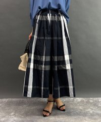NICOLE white/チェックスカート/508284456