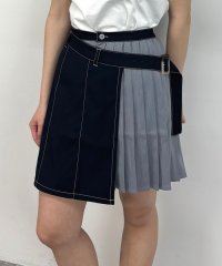 NICOLE CLUB/ラッププリーツスカート/508284466