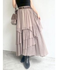 LILY BROWN/ブライトシアースカート/508324923