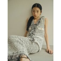 anuans/アニュアンス anuans チュールツイードジレトップス/508325608