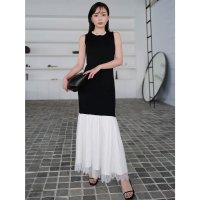 anuans/アニュアンス anuans レースドッキングニットワンピース/508325630