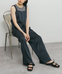 KBF/【予約】フロントZIPサテンサロペット/508326154