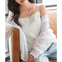 KOBE LETTUCE/コウベレタス KOBE LETTUCE [ Petitle / プチレ ] カップ付きサテンキャミソール【プチ】 [C7552]/508326177