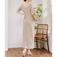 KOBE LETTUCE/コウベレタス KOBE LETTUCE 2wayナローマキシワンピース【半袖】 [E3512]/508326184