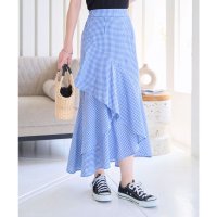 KOBE LETTUCE/コウベレタス KOBE LETTUCE アシンメトリーフリルチェックスカート [M4242]/508326189