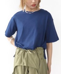 Three Four Time /スリーフォータイム Three Four Time USAコットンクルーネックTシャツ/508326194
