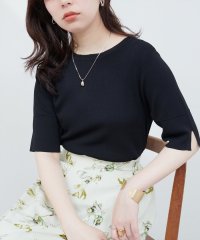 NICE CLAUP/OLIVE des OLIVE OUTLET/【natural couture】前後２ＷＡＹピンタック切替袖シンプルニット/508326227