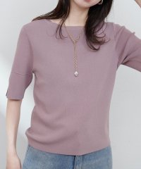 NICE CLAUP/OLIVE des OLIVE OUTLET/【natural couture】前後２ＷＡＹピンタック切替袖シンプルニット/508326227