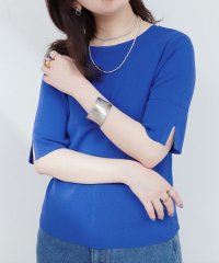 NICE CLAUP/OLIVE des OLIVE OUTLET/【natural couture】前後２ＷＡＹピンタック切替袖シンプルニット/508326227
