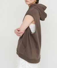 NICE CLAUP/OLIVE des OLIVE OUTLET/【LARUTA】フード付きショルダー裏毛プルオーバー/508326236